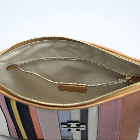 Tory Burch Web Stripe Clutch - Picture 3 of 3